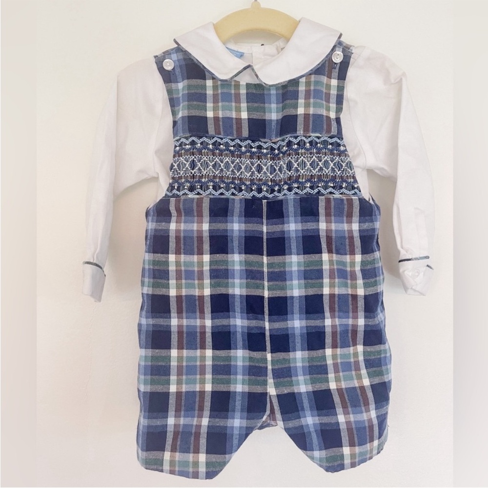 Anavini Smocked John John with shirt